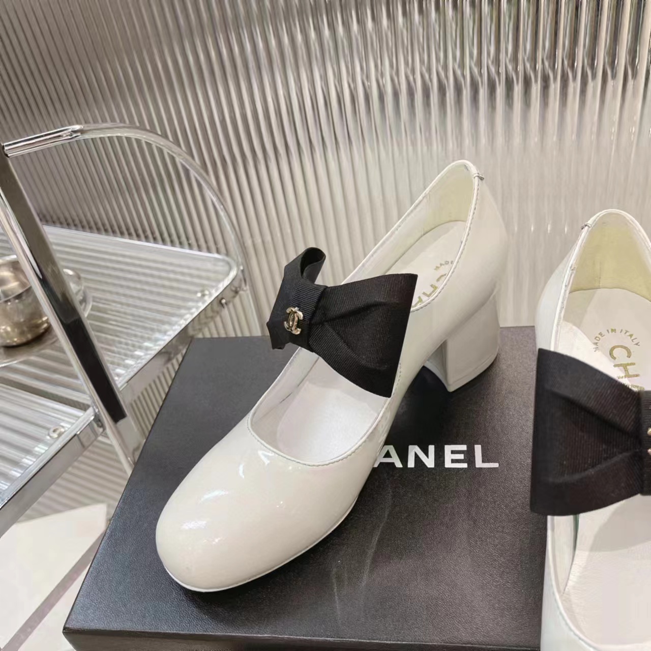 CHANE1 高品質ボウハイヒール【50％割引+送料無料】