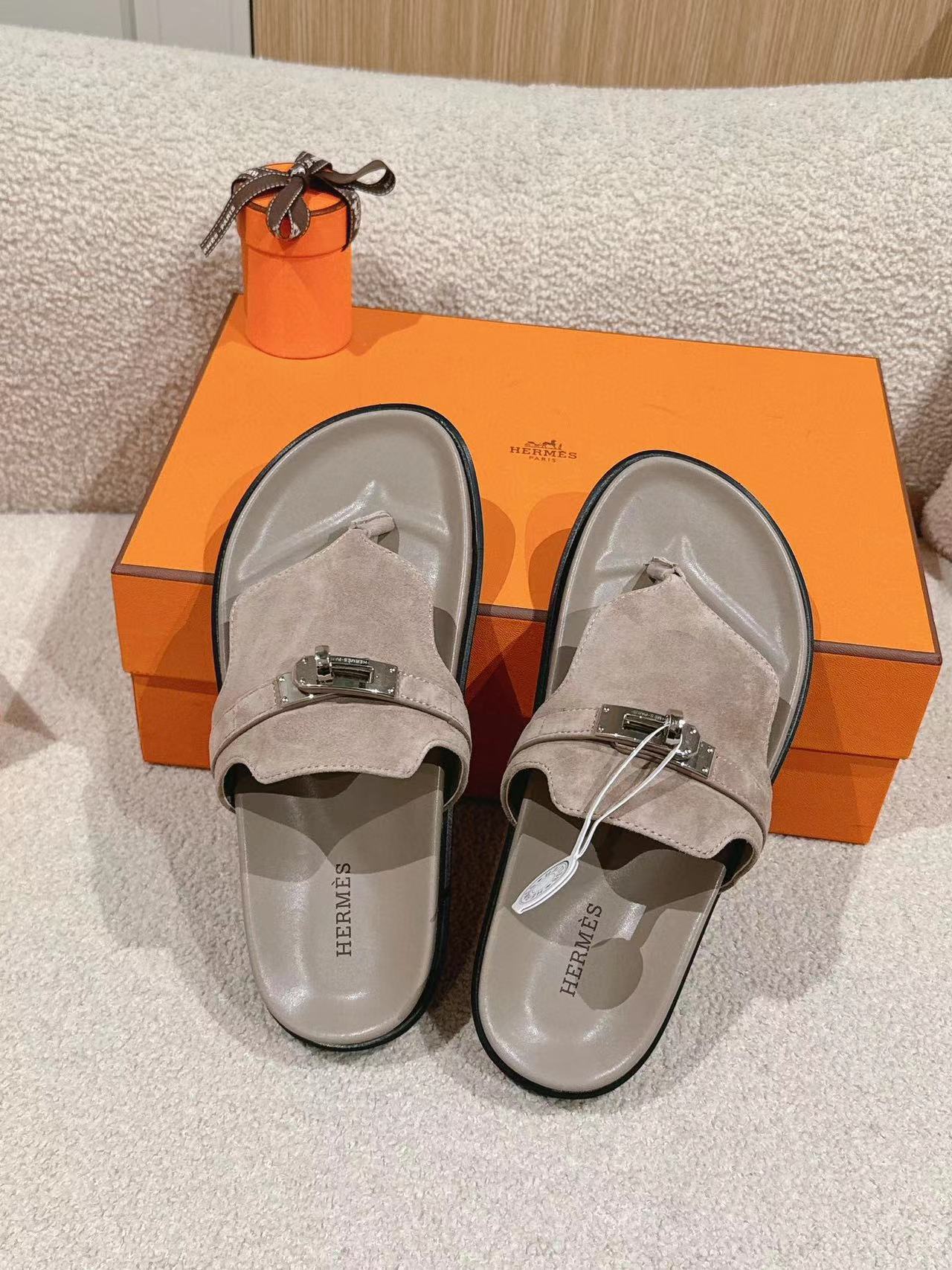 HERME5 高品質 H クラシック 男女兼用スリッパ【50%割引+送料無料】