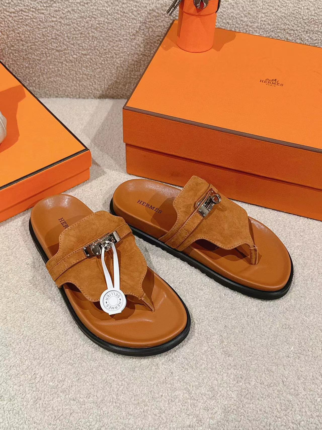 HERME5 高品質 H クラシック 男女兼用スリッパ【50%割引+送料無料】