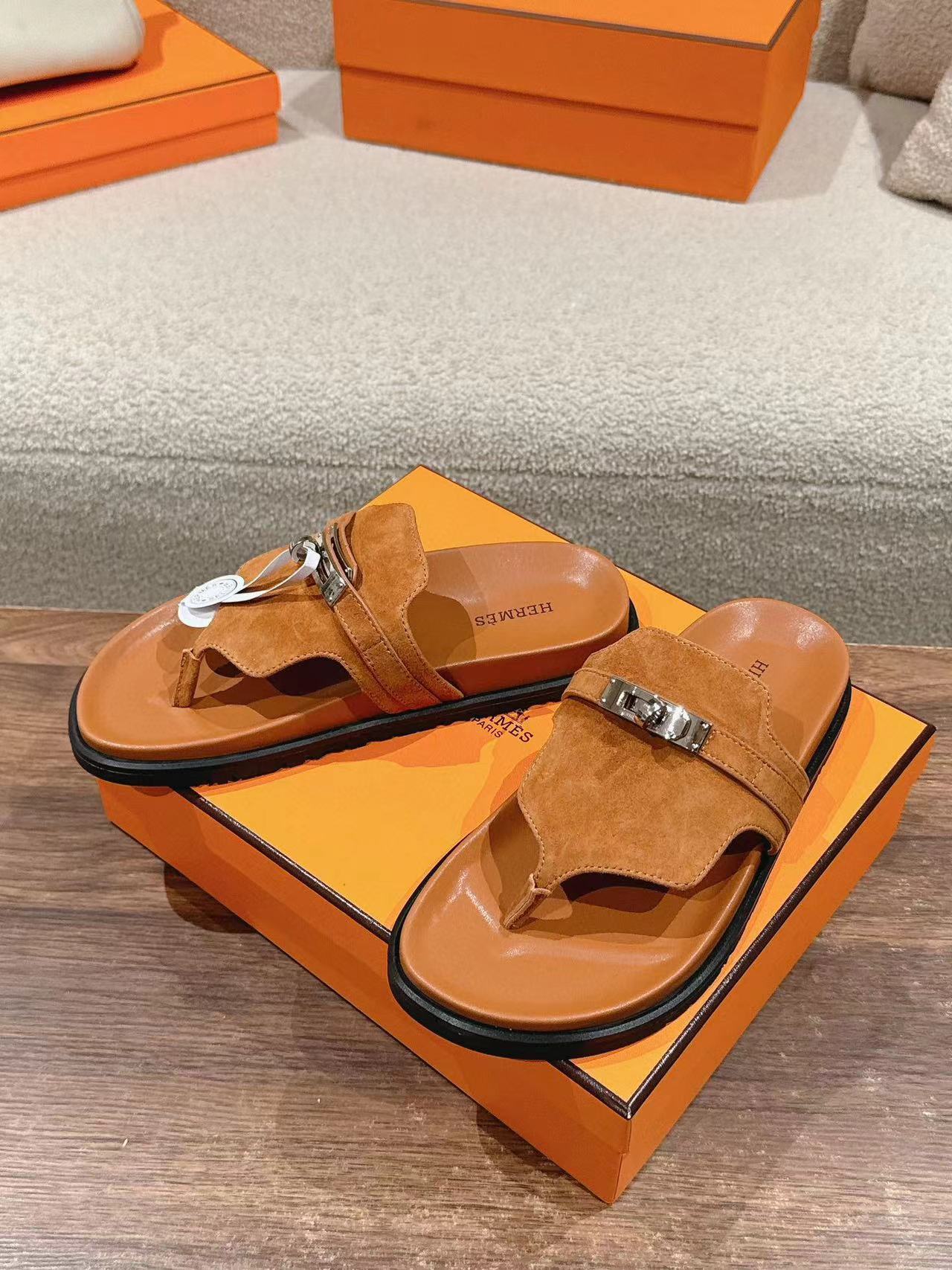 HERME5 高品質 H クラシック 男女兼用スリッパ【50%割引+送料無料】