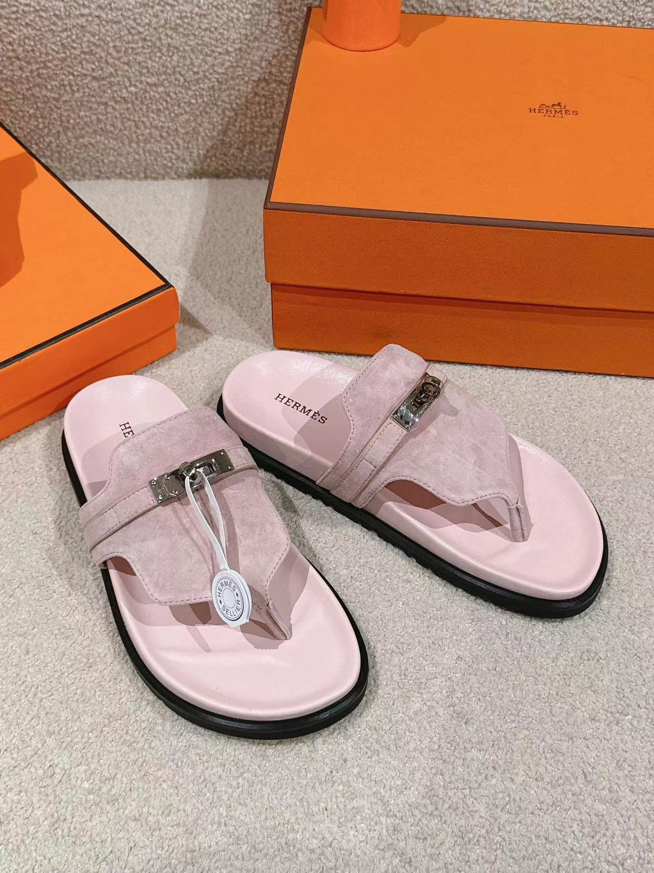HERME5 高品質 H クラシック 男女兼用スリッパ【50%割引+送料無料】