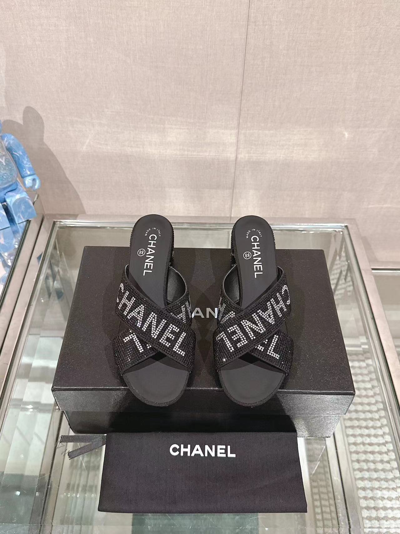 CHANE1 高品質のホットドリルハイヒールスリッパ【50%割引+送料無料】