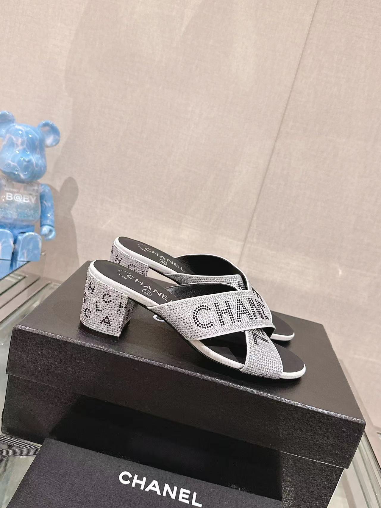 CHANE1 高品質のホットドリルハイヒールスリッパ【50%割引+送料無料】