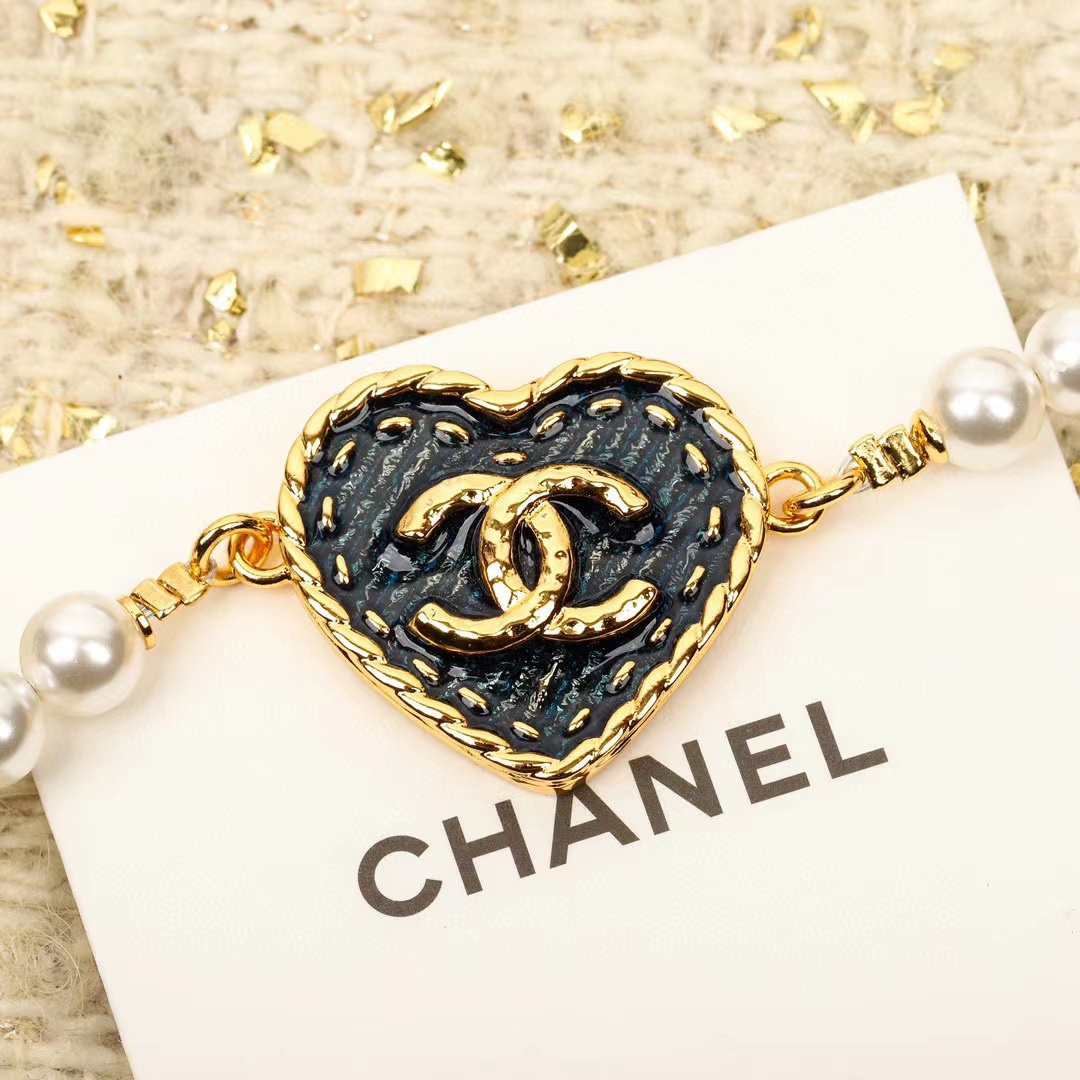 CHANE1 ハートパールブレスレット【50％割引+送料無料】