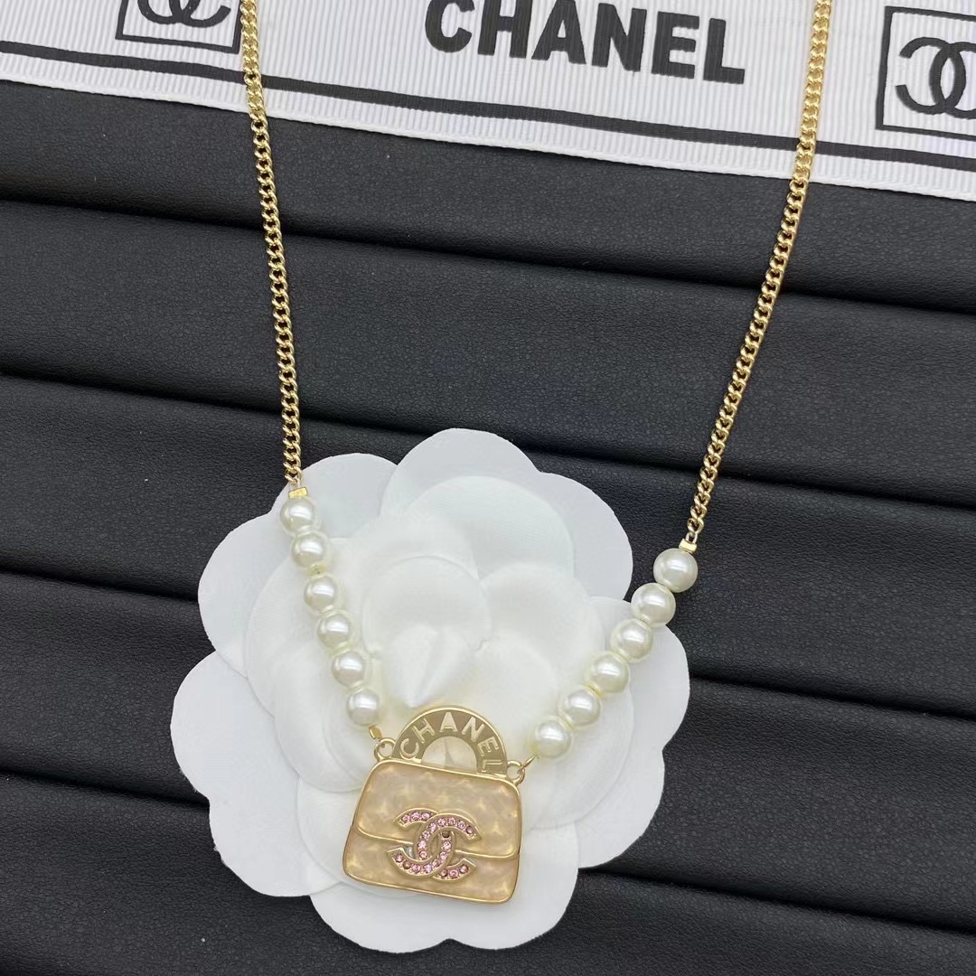 CHANE1 バッグパールネックレス【50％割引+送料無料】