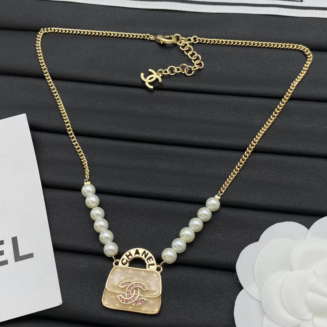 CHANE1 バッグパールネックレス【50％割引+送料無料】