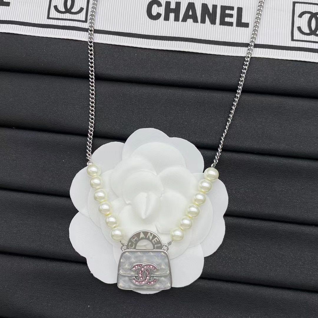CHANE1 バッグパールネックレス【50％割引+送料無料】