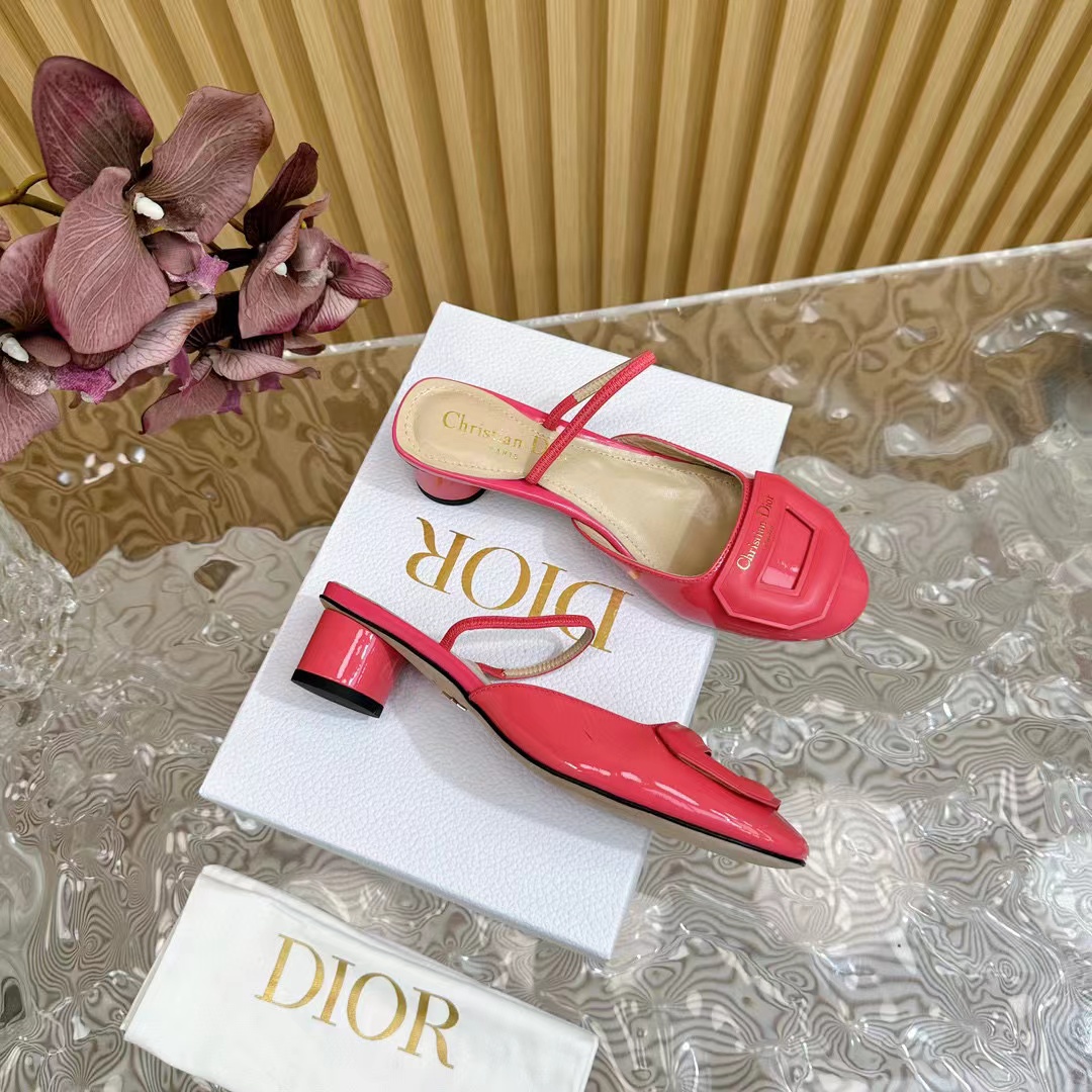 DI0R 高品質シープスキン ハイヒール スリッパ【50％割引+送料無料】