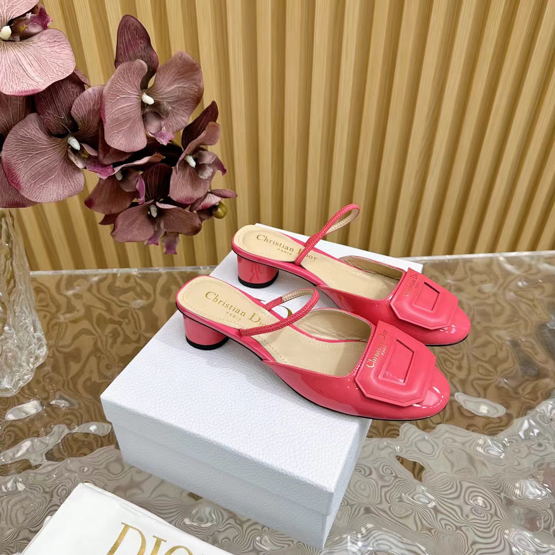 DI0R 高品質シープスキン ハイヒール スリッパ【50％割引+送料無料】