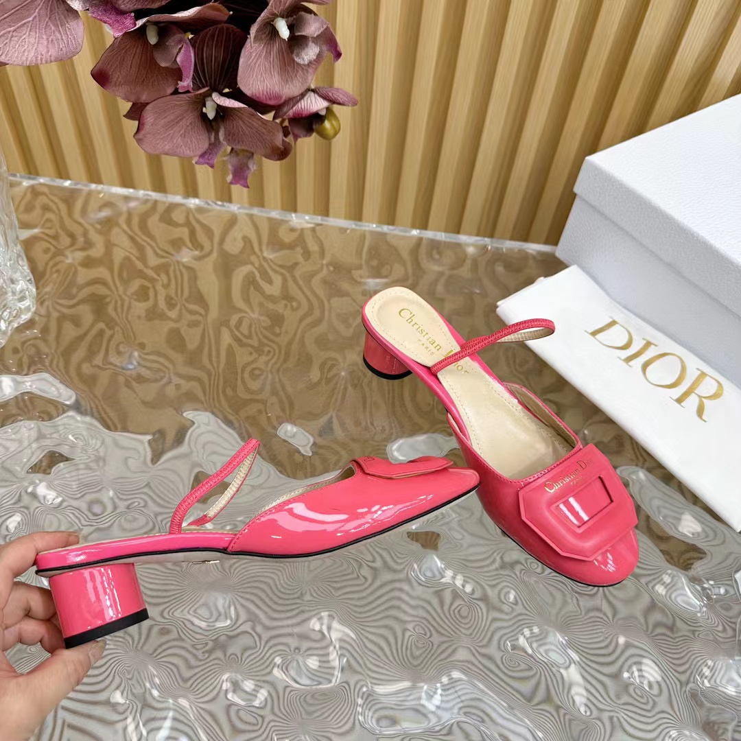 DI0R 高品質シープスキン ハイヒール スリッパ【50％割引+送料無料】