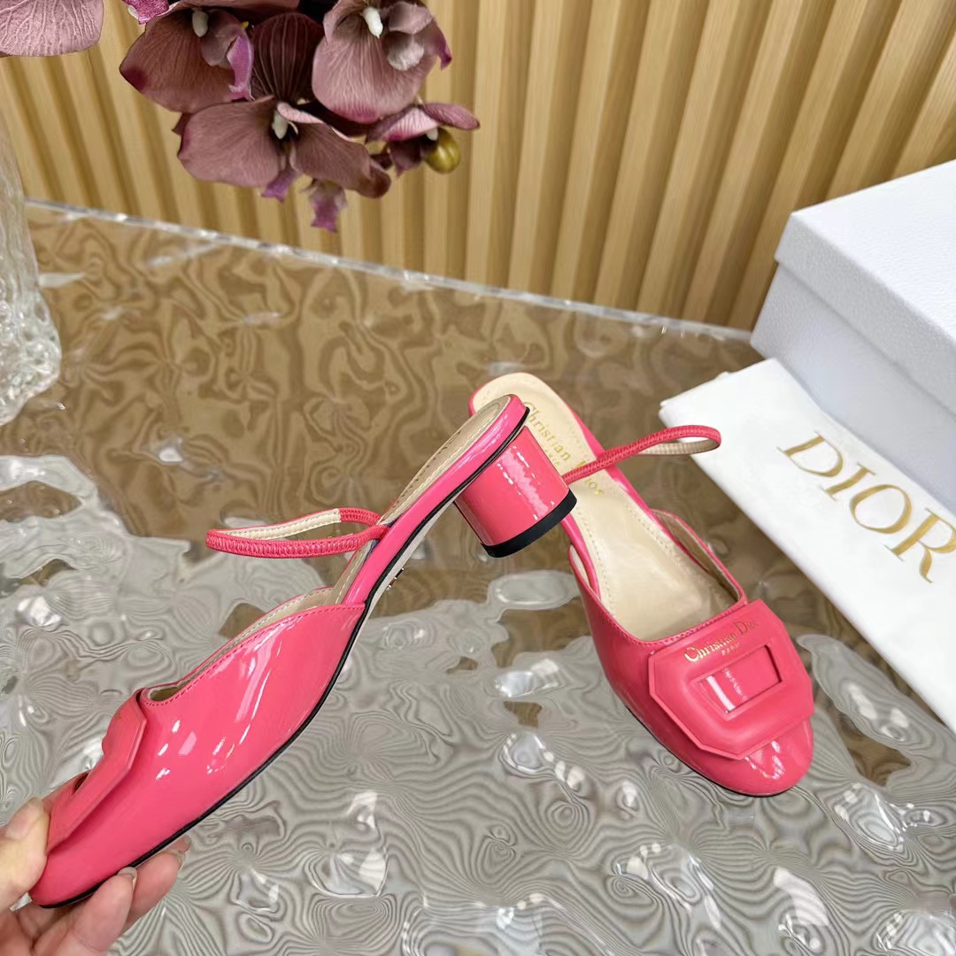 DI0R 高品質シープスキン ハイヒール スリッパ【50％割引+送料無料】