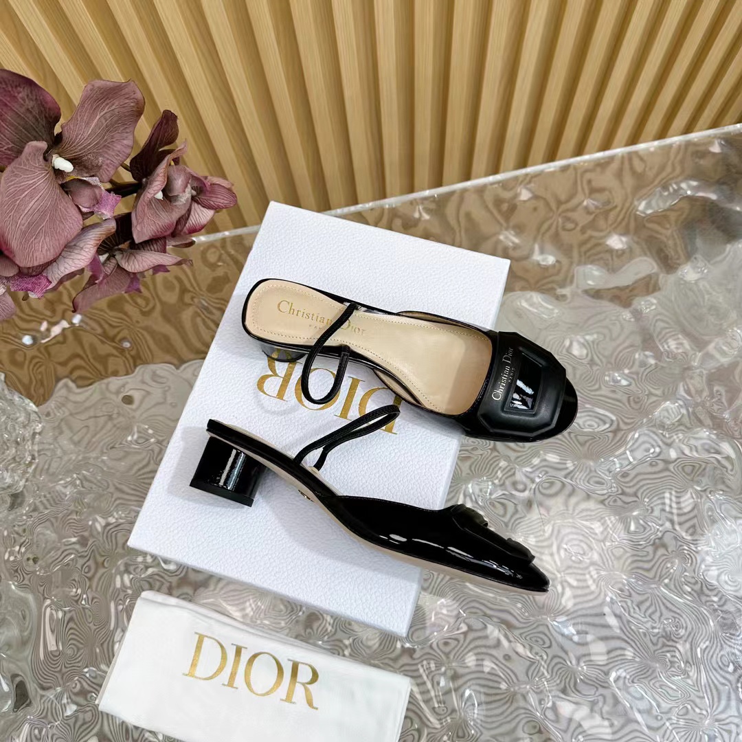 DI0R 高品質シープスキン ハイヒール スリッパ【50％割引+送料無料】