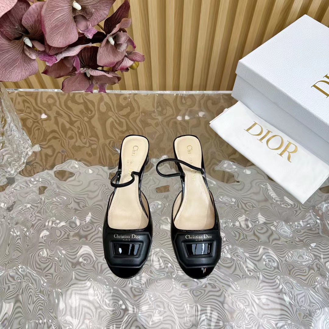 DI0R 高品質シープスキン ハイヒール スリッパ【50％割引+送料無料】