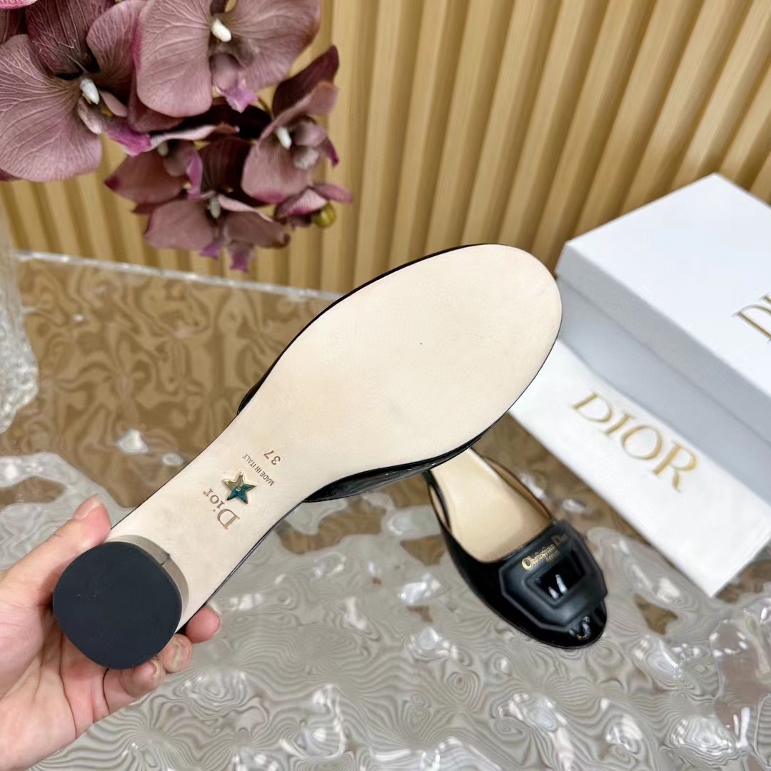 DI0R 高品質シープスキン ハイヒール スリッパ【50％割引+送料無料】