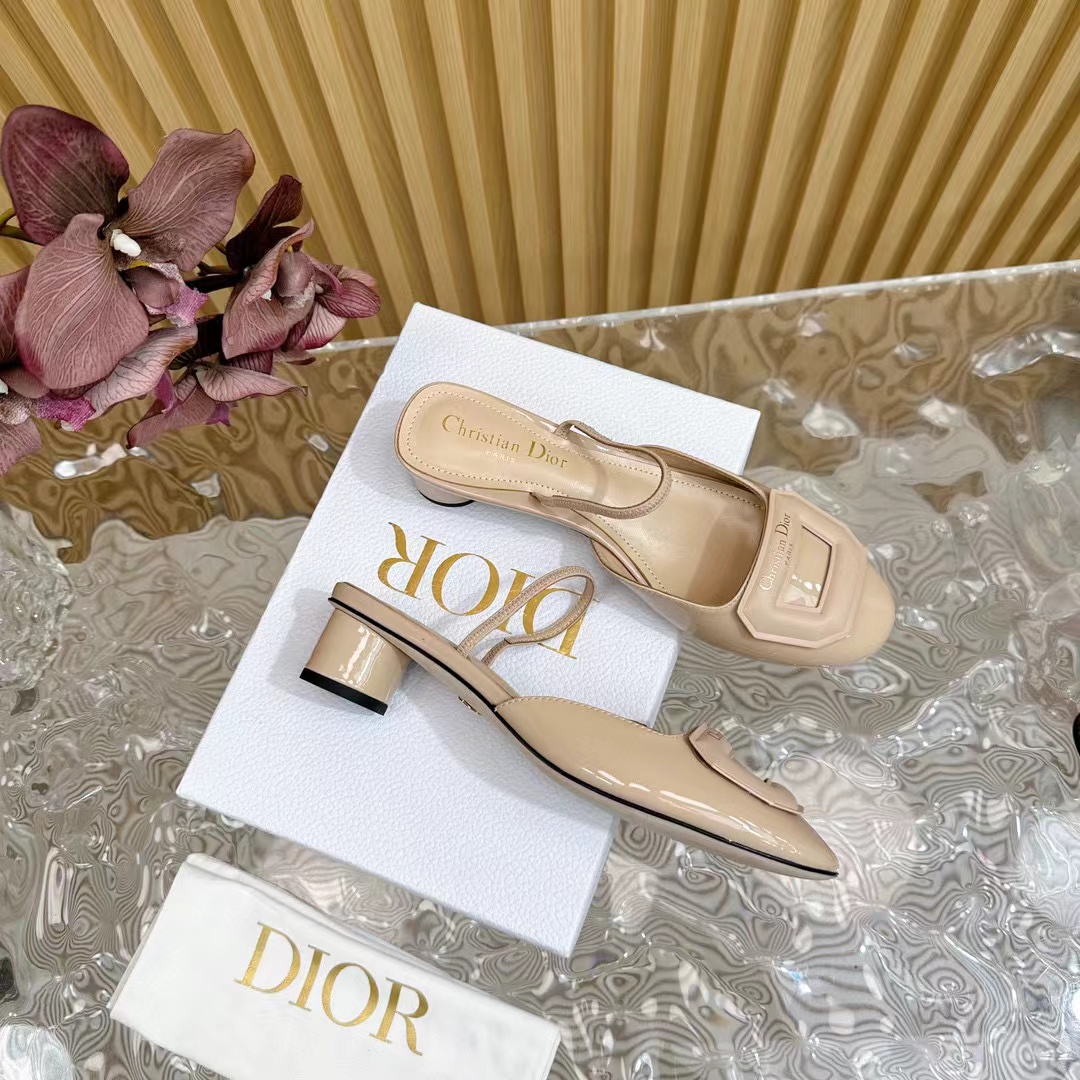 DI0R 高品質シープスキン ハイヒール スリッパ【50％割引+送料無料】