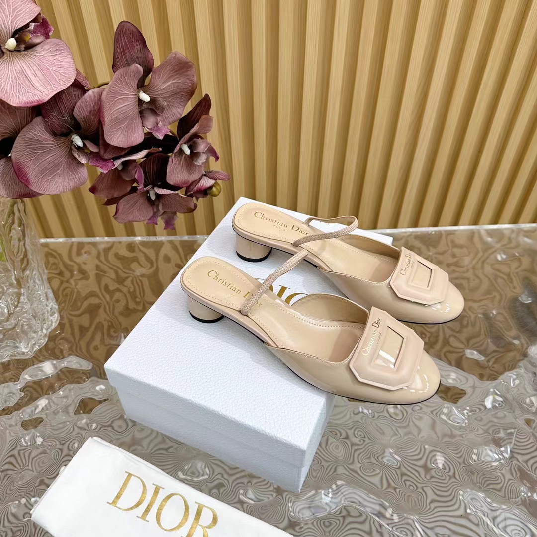 DI0R 高品質シープスキン ハイヒール スリッパ【50％割引+送料無料】