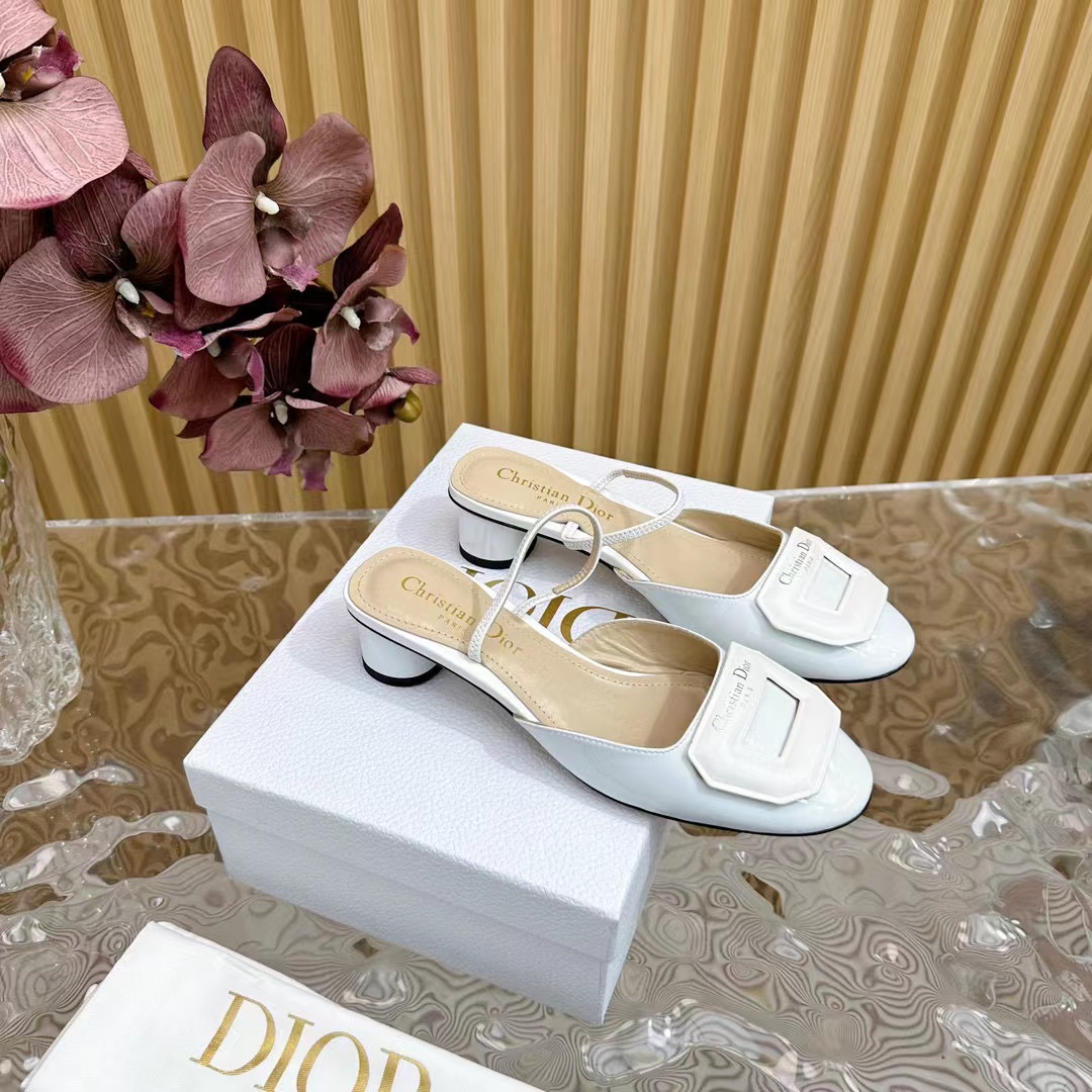 DI0R 高品質シープスキン ハイヒール スリッパ【50％割引+送料無料】