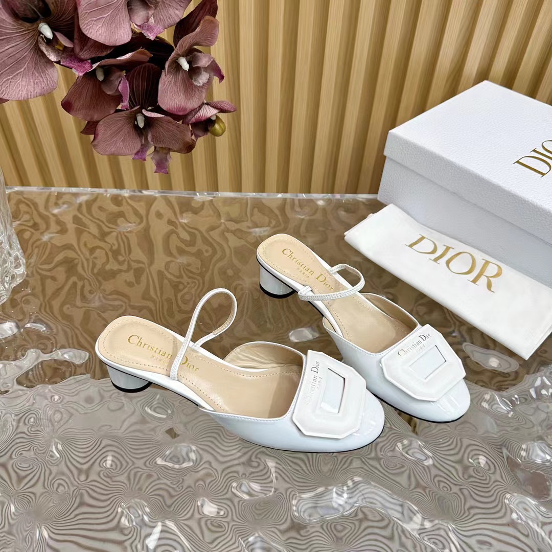 DI0R 高品質シープスキン ハイヒール スリッパ【50％割引+送料無料】