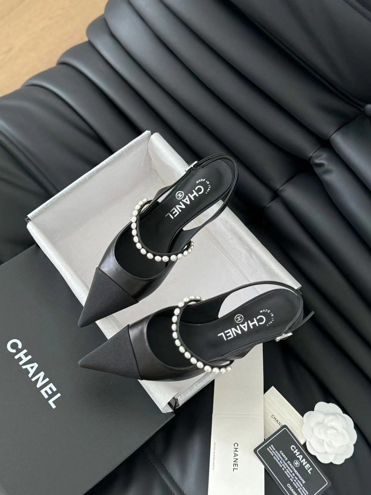 CHANE1 高品質カラーブロックパールポインテッドトゥハイヒール【50％割引+送料無料】