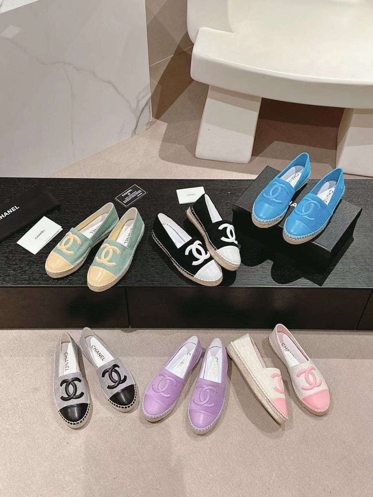 CHANE1 高品質ダブル C 織りフィッシャーマンシューズ【50％割引+送料無料】