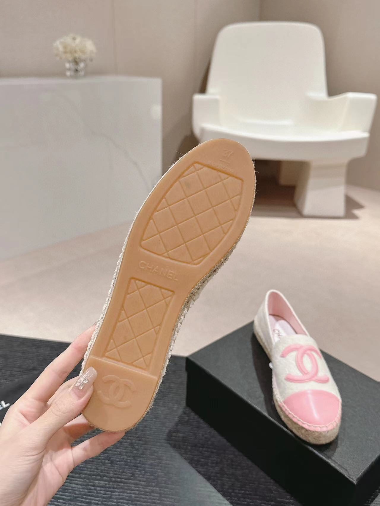 CHANE1 高品質ダブル C 織りフィッシャーマンシューズ【50％割引+送料無料】