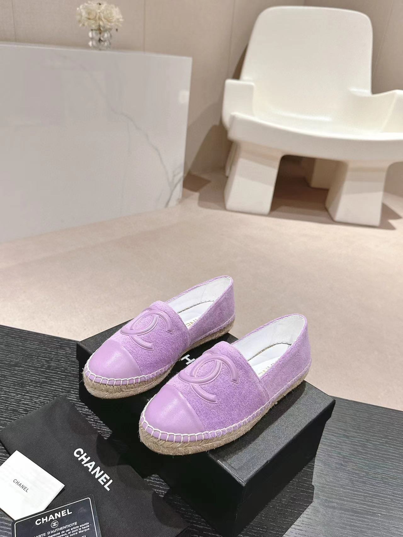 CHANE1 高品質ダブル C 織りフィッシャーマンシューズ【50％割引+送料無料】