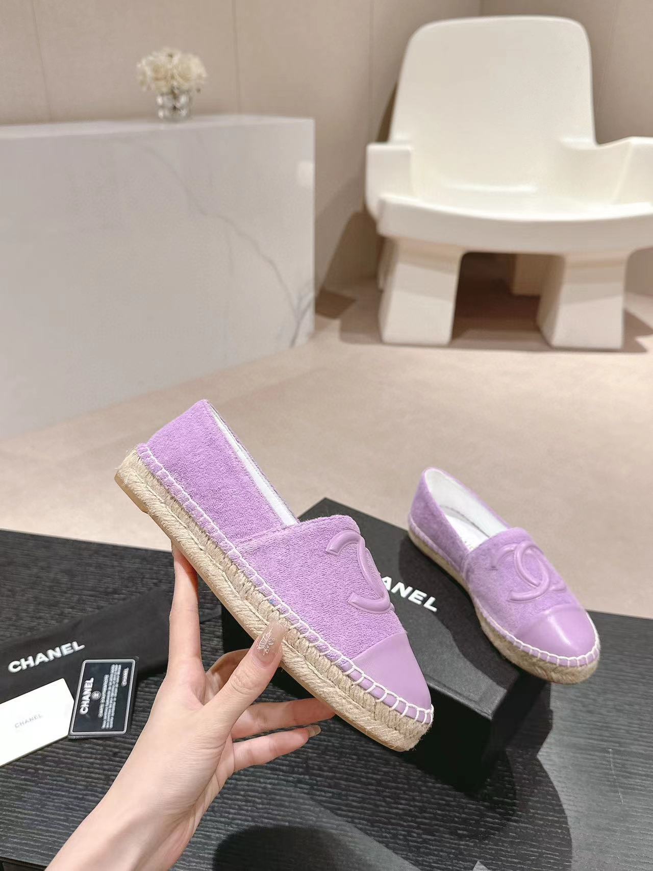 CHANE1 高品質ダブル C 織りフィッシャーマンシューズ【50％割引+送料無料】