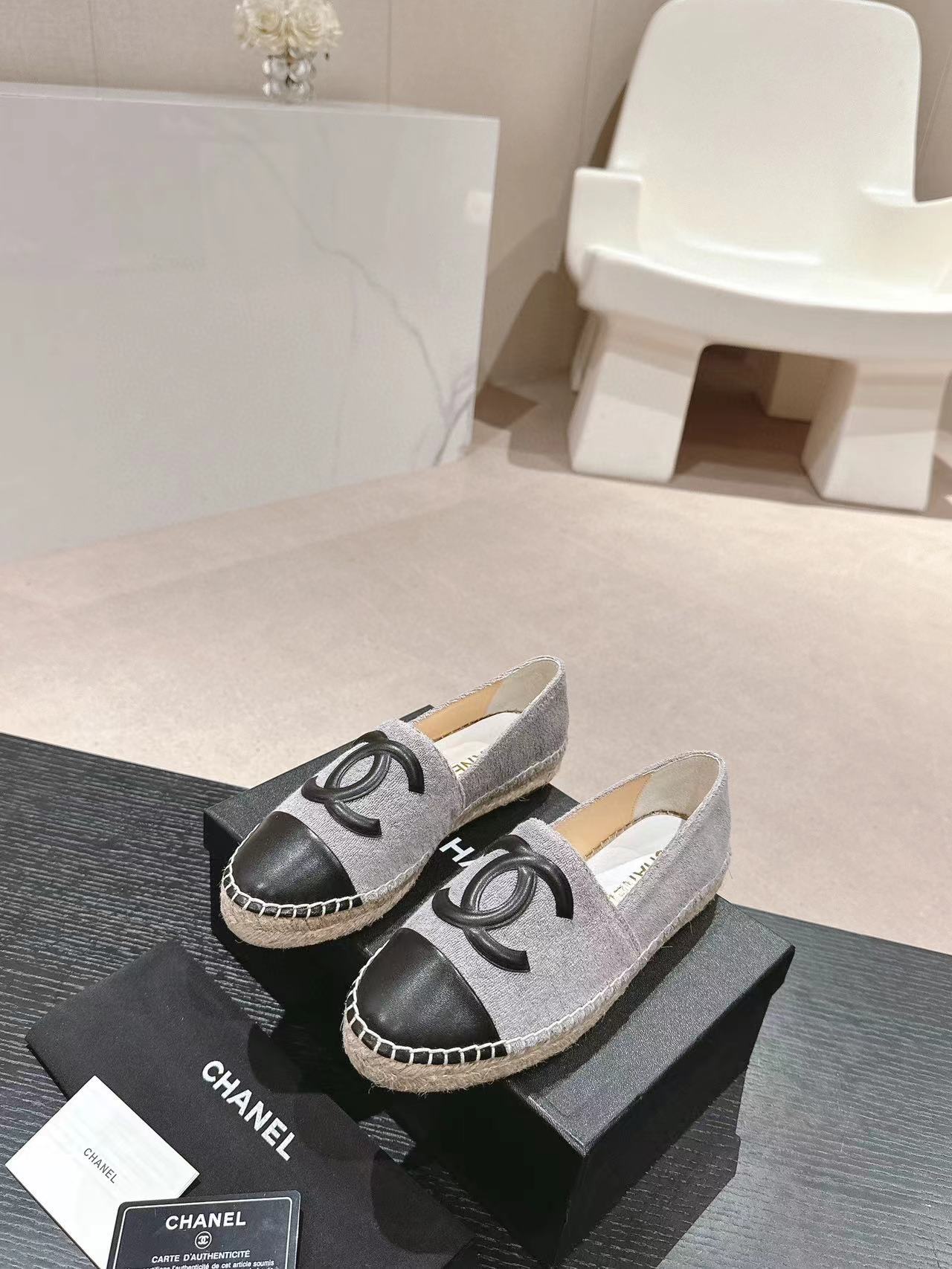 CHANE1 高品質ダブル C 織りフィッシャーマンシューズ【50％割引+送料無料】