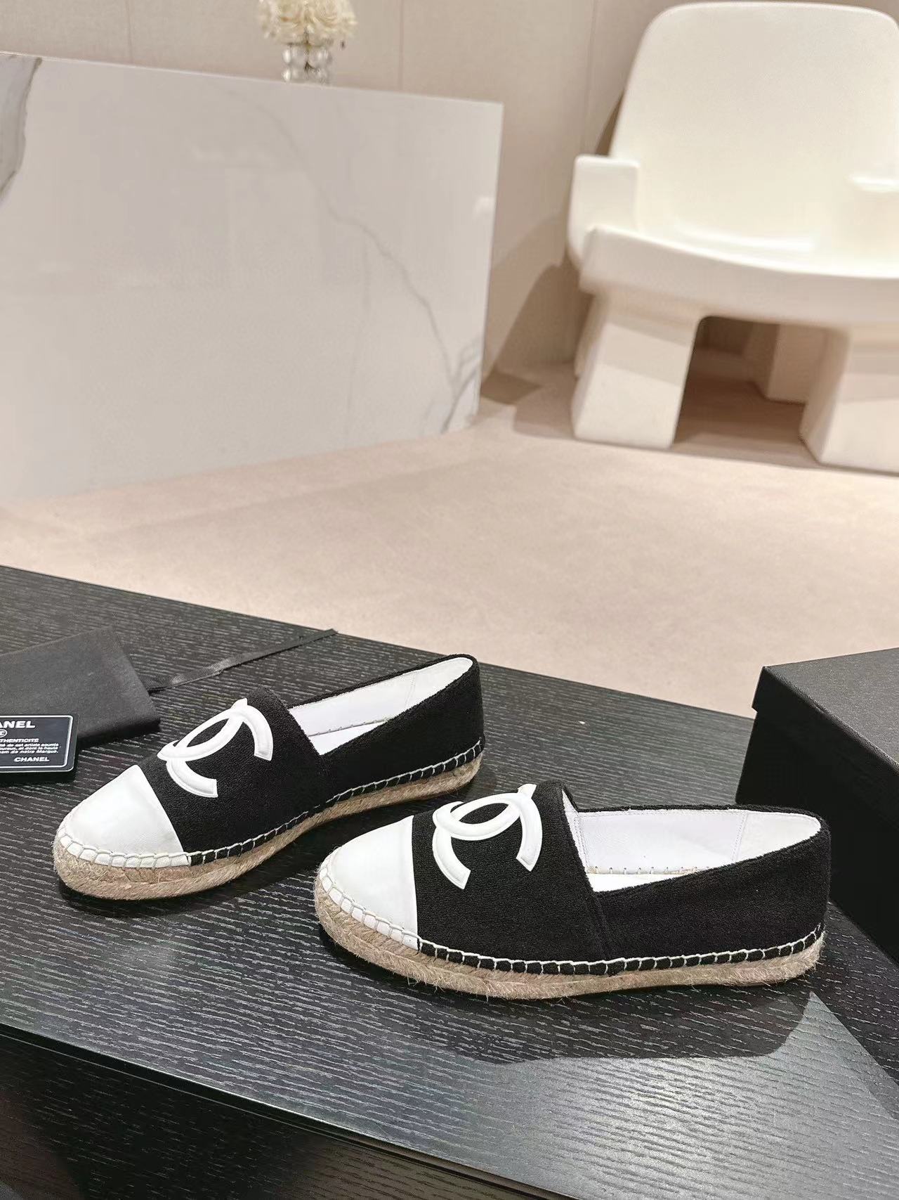 CHANE1 高品質ダブル C 織りフィッシャーマンシューズ【50％割引+送料無料】