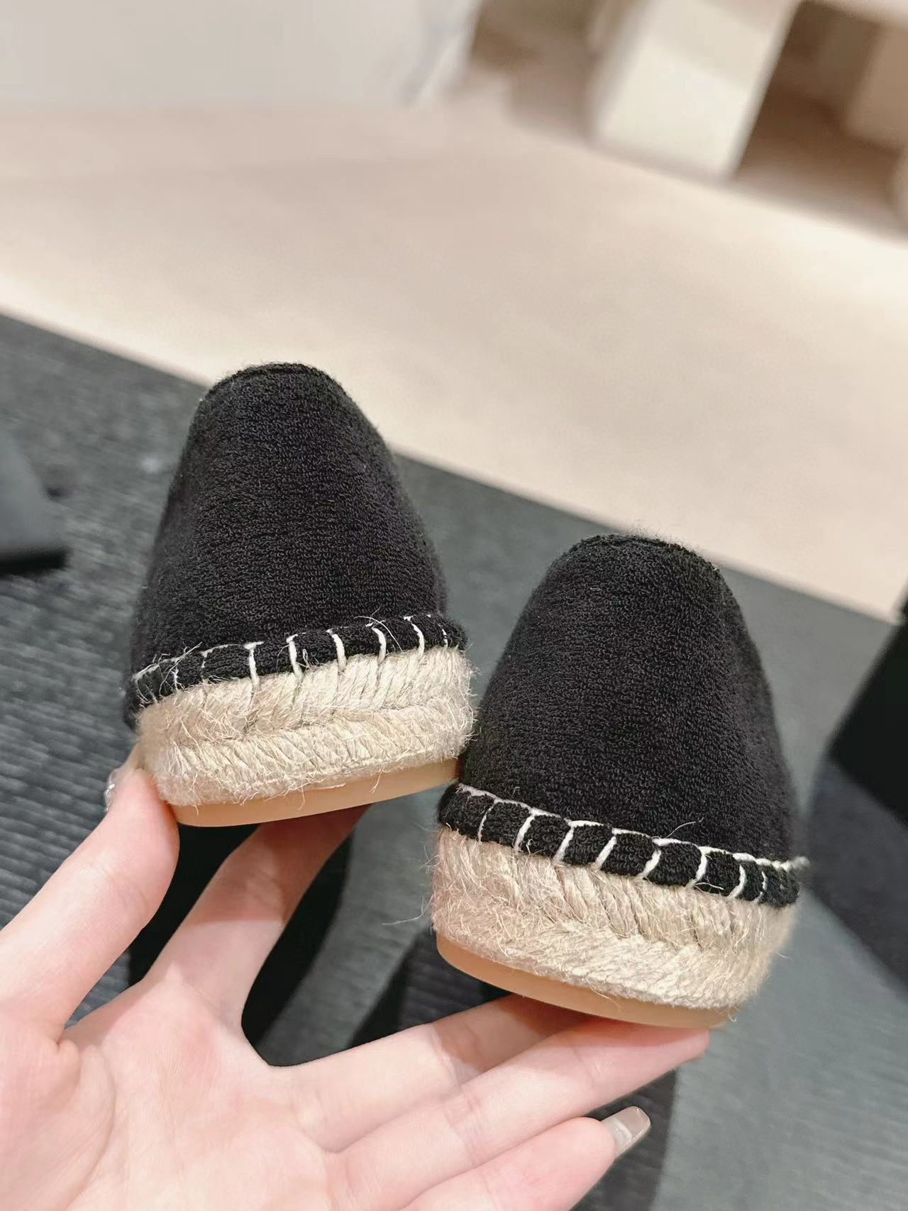 CHANE1 高品質ダブル C 織りフィッシャーマンシューズ【50％割引+送料無料】