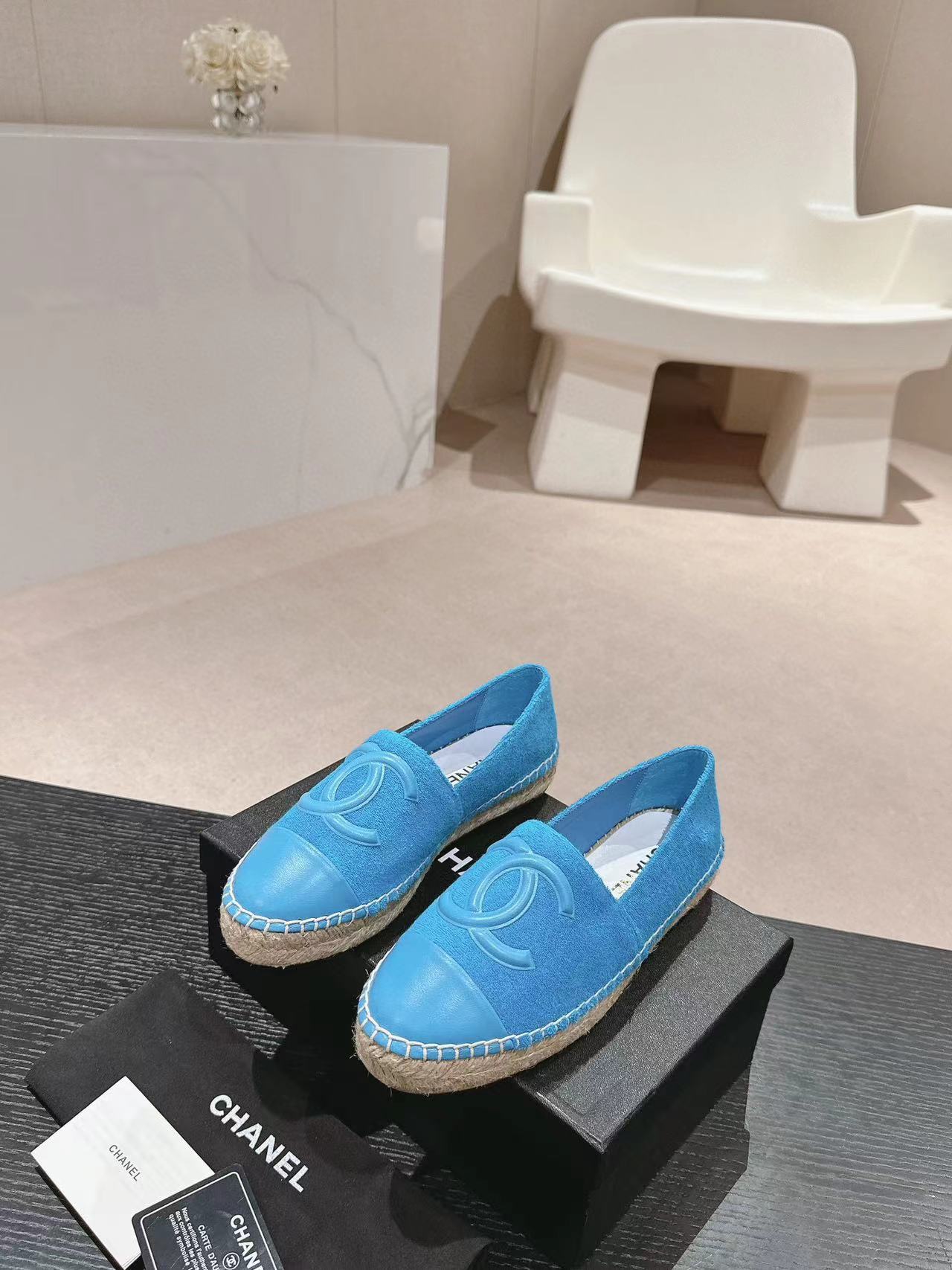 CHANE1 高品質ダブル C 織りフィッシャーマンシューズ【50％割引+送料無料】