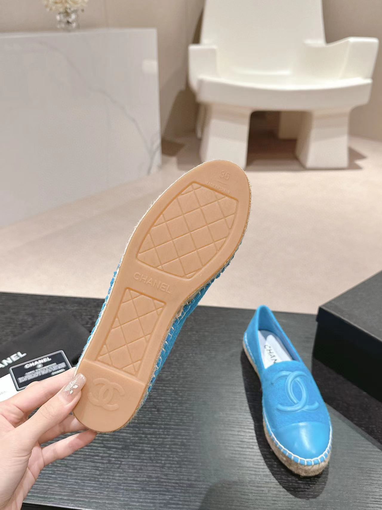 CHANE1 高品質ダブル C 織りフィッシャーマンシューズ【50％割引+送料無料】