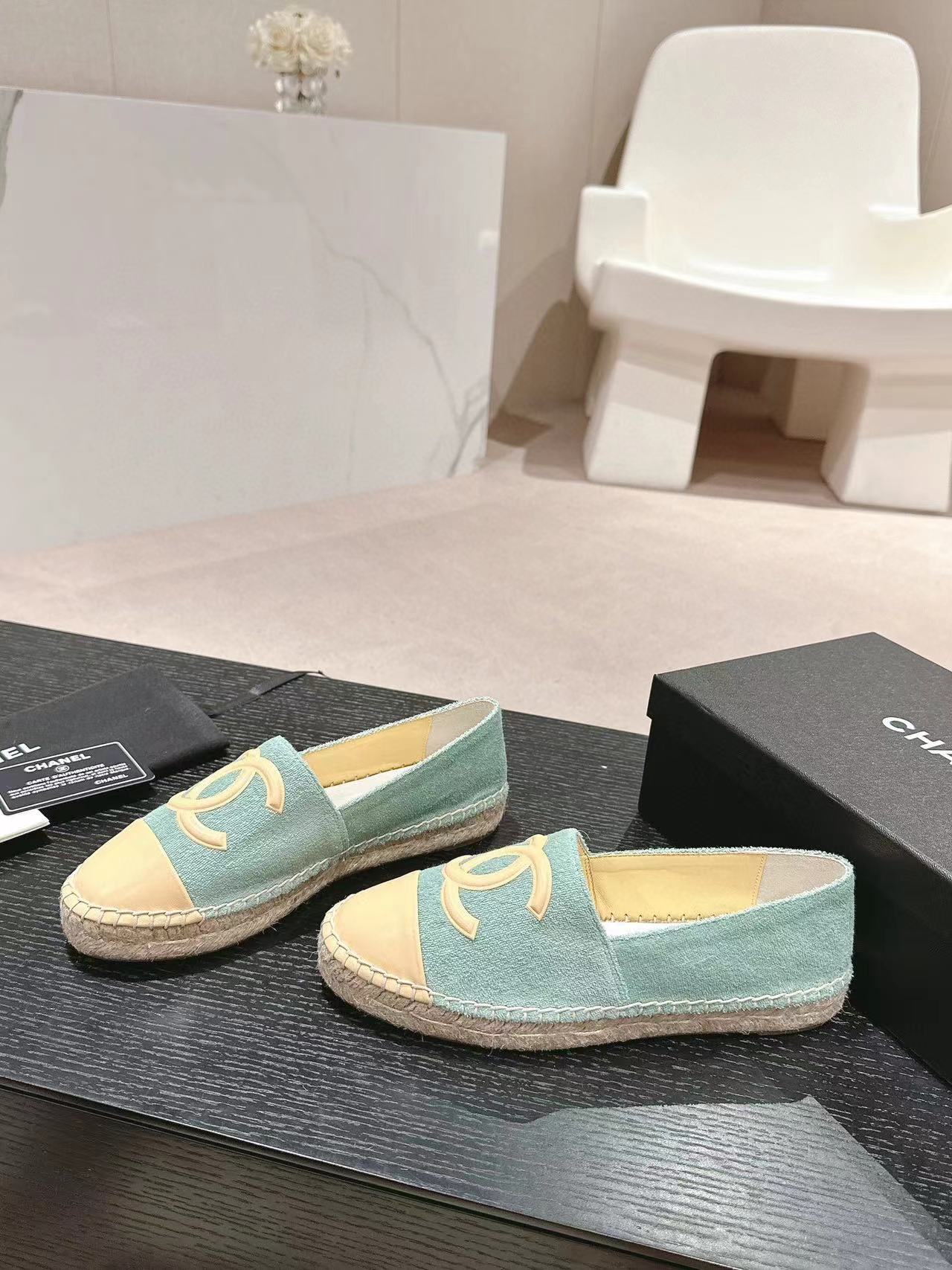 CHANE1 高品質ダブル C 織りフィッシャーマンシューズ【50％割引+送料無料】