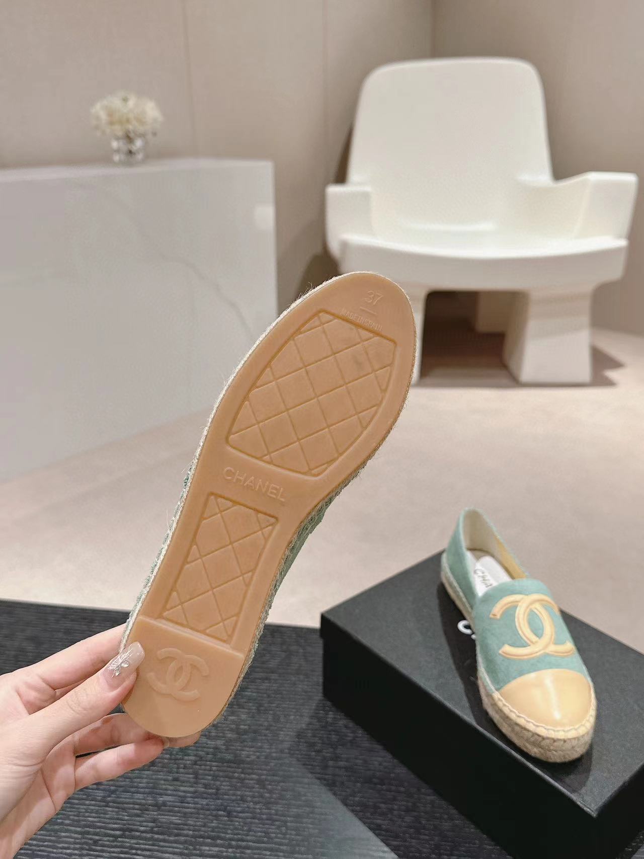 CHANE1 高品質ダブル C 織りフィッシャーマンシューズ【50％割引+送料無料】