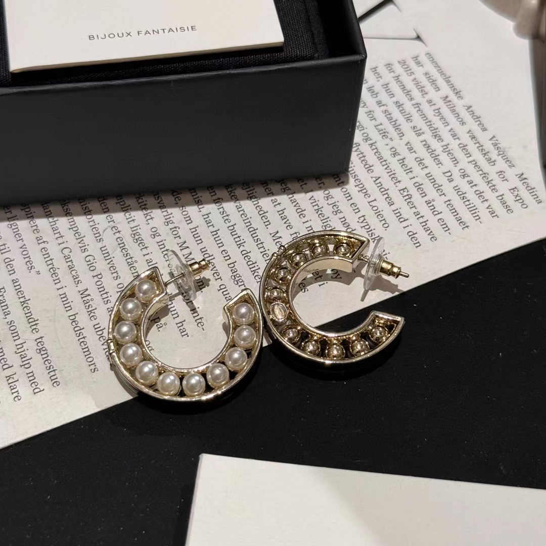 CHANE1 パールストリングレザーピアス【50%割引+送料無料】