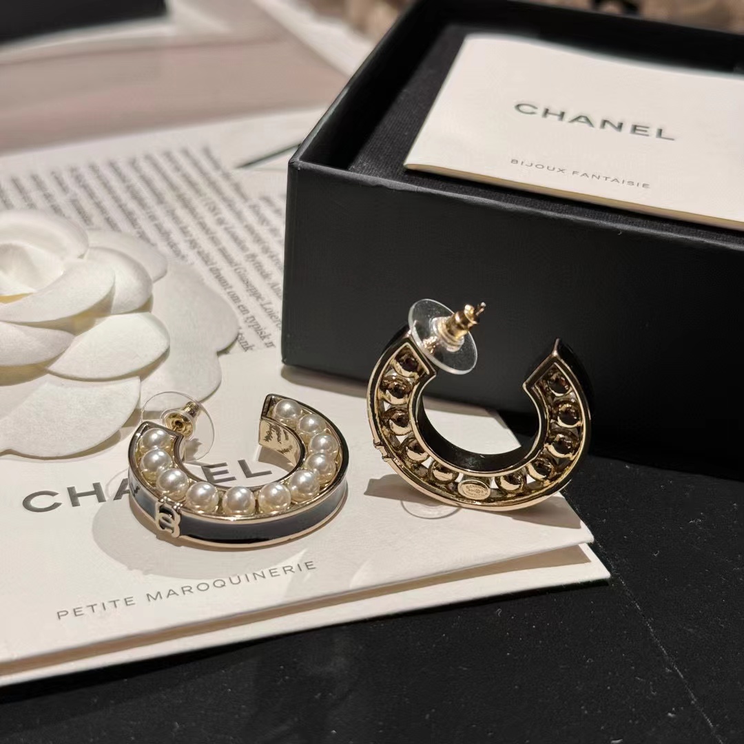 CHANE1 パールストリングレザーピアス【50％割引+送料無料】