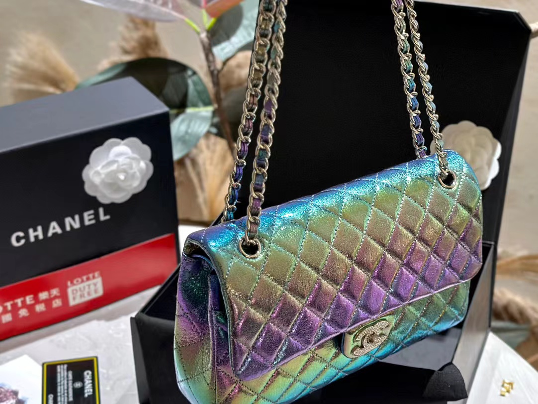 CHANE1 ダブルC グラデーションチェーンバッグ【50％割引+送料無料】