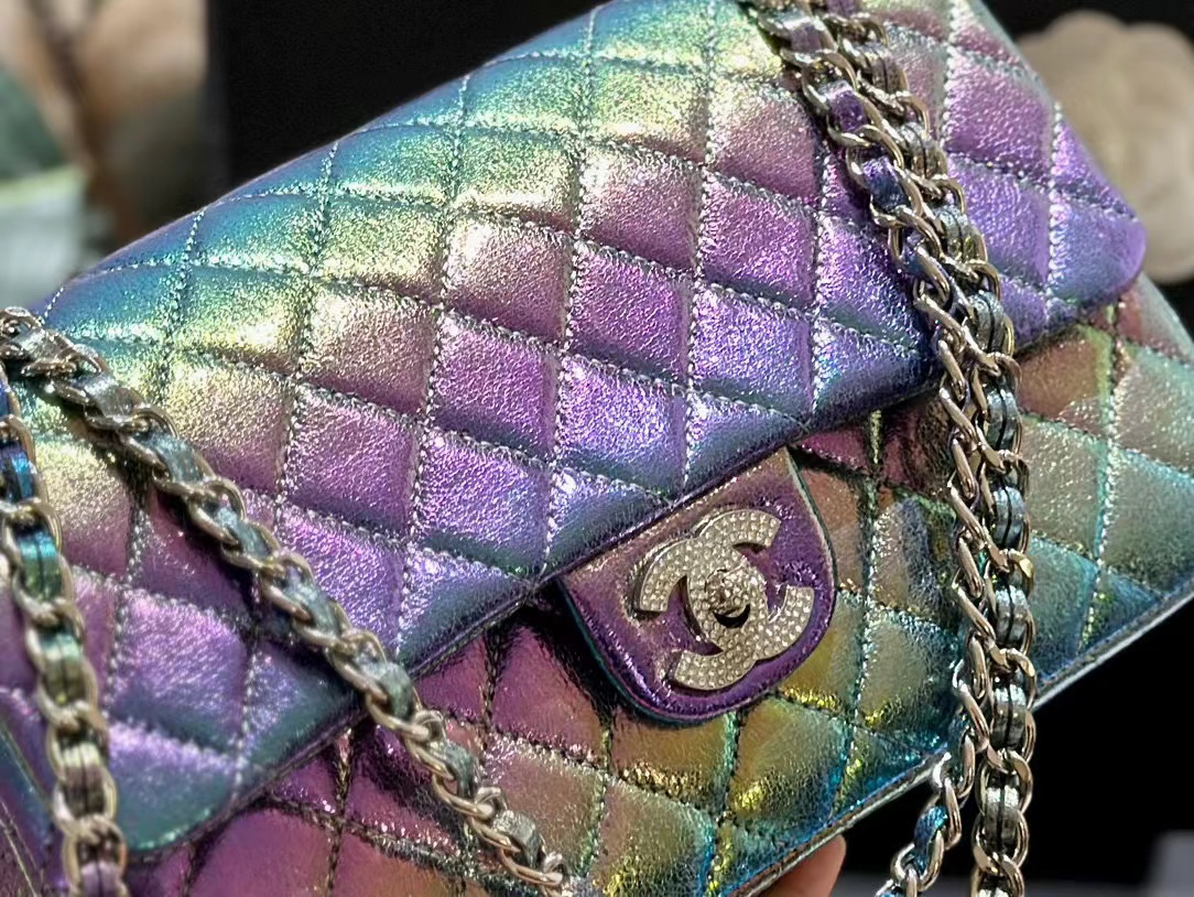 CHANE1 ダブルC グラデーションチェーンバッグ【50％割引+送料無料】