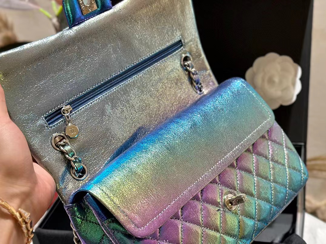 CHANE1 ダブルC グラデーションチェーンバッグ【50％割引+送料無料】