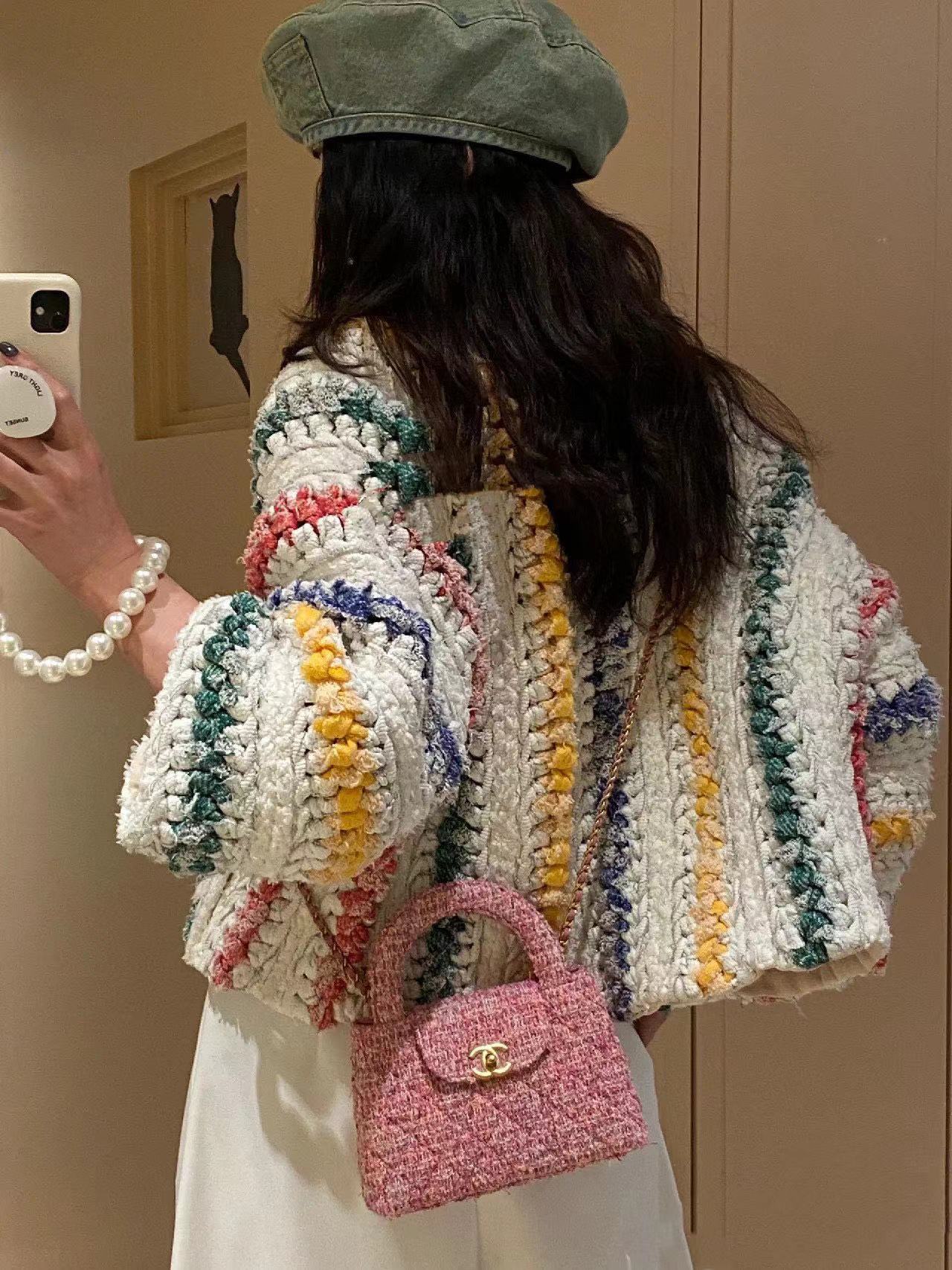 CHANE1 kelly ウールのハンドバッグ【 50％割引+送料無料】