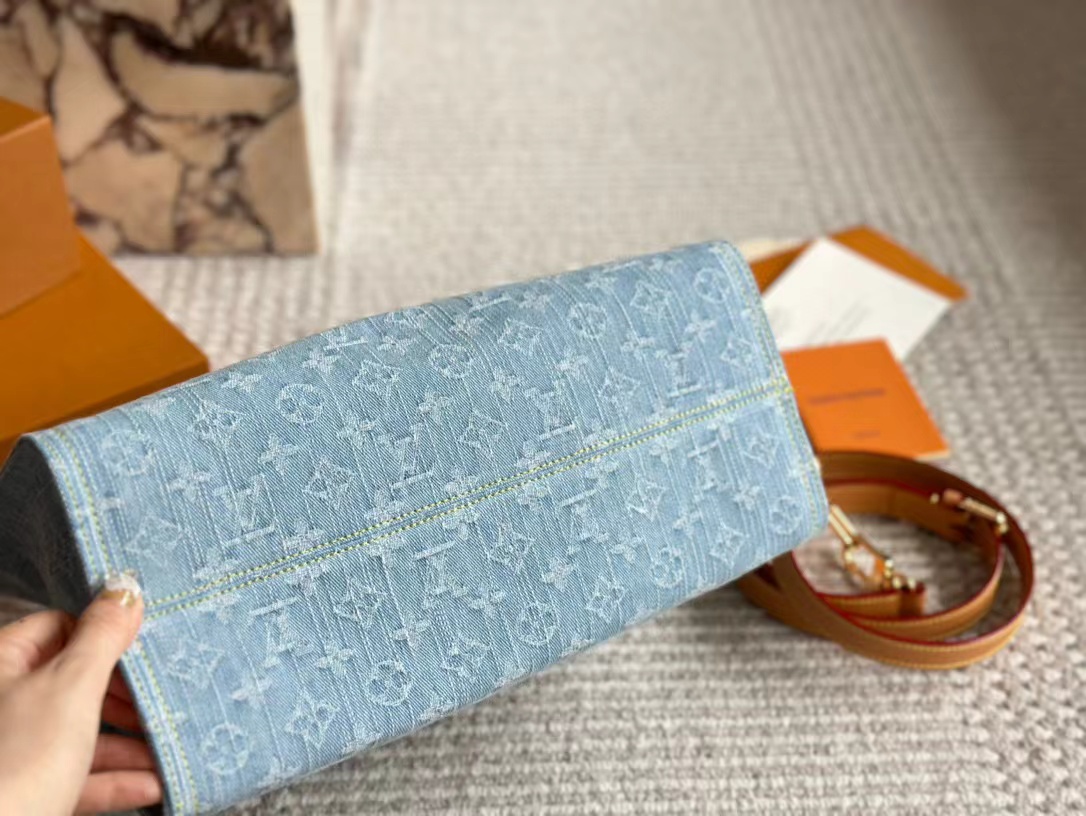 LV ジャカード デニム ショッピングバッグ【 50％割引+送料無料】