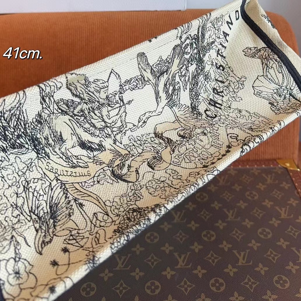 DI0R 刺繍プリントショッピングトートバッグ【 50％割引+送料無料】