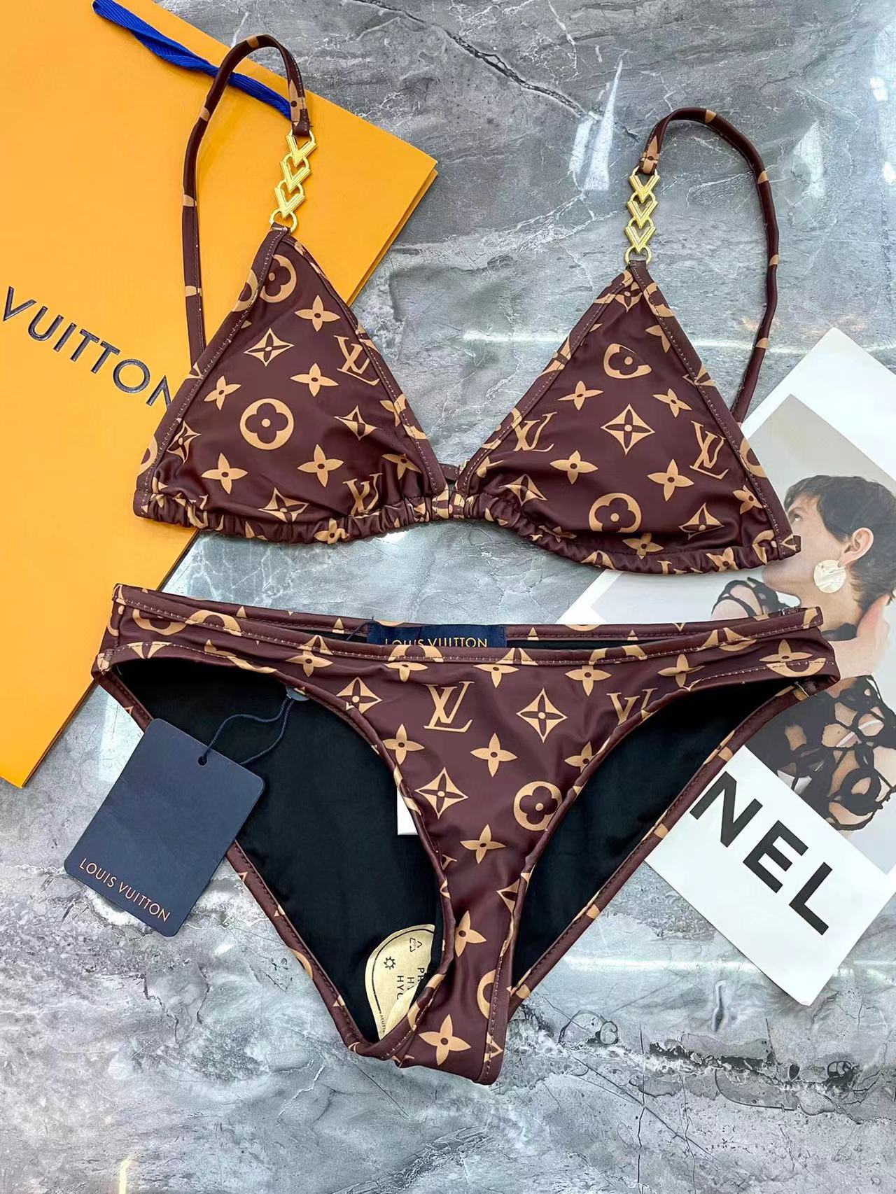 LV老眼チェーンビキニ水着【50％割引+送料無料】