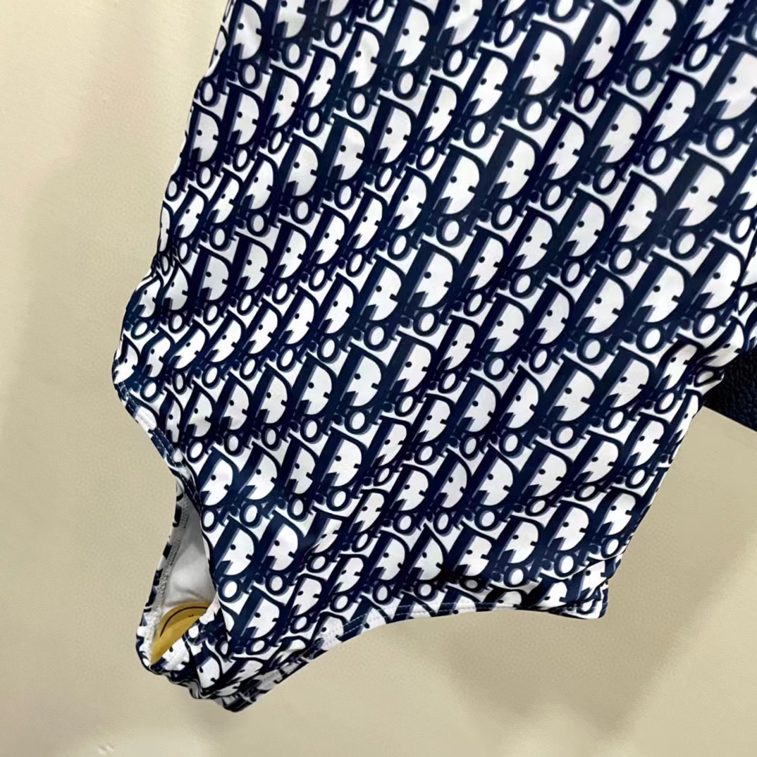 DI0R プリント クロスバック ワンピース水着【50%割引+送料無料】