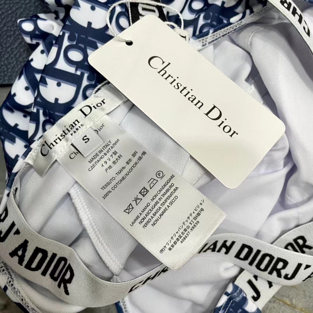 DI0R プリント クロスバック ワンピース水着【50%割引+送料無料】