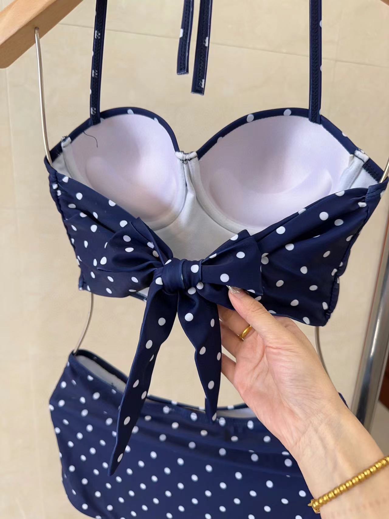 DI0R ドット柄ワンピース水着【50％割引+送料無料】