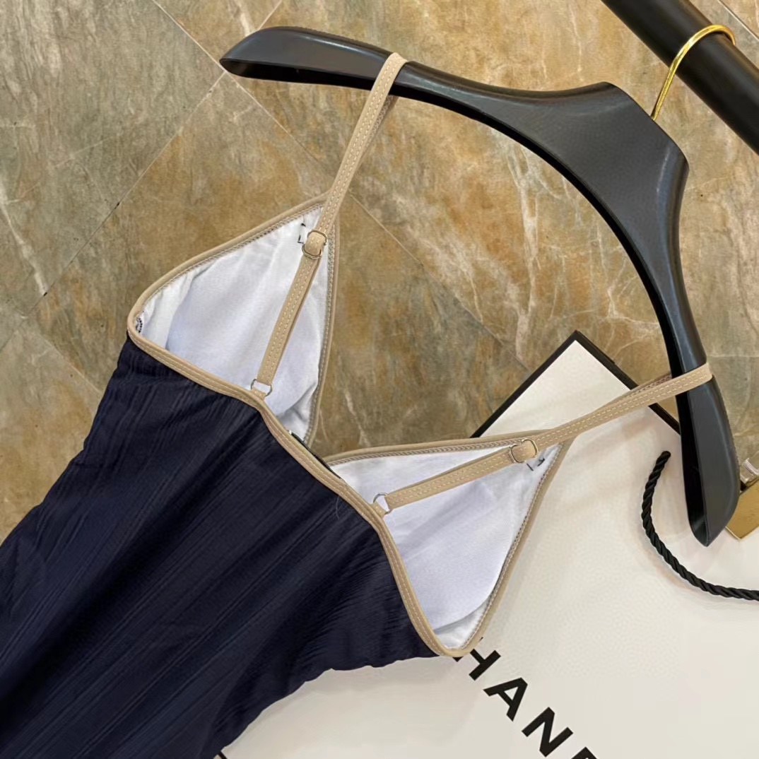 CHANE1 カラーブロックワンピース水着【50％割引+送料無料】