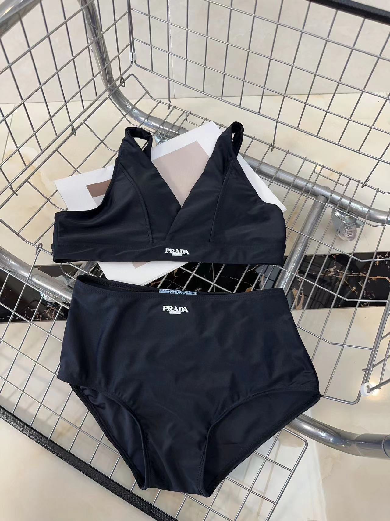 PR4DA シンプルレタースプリット水着【50％割引+送料無料】