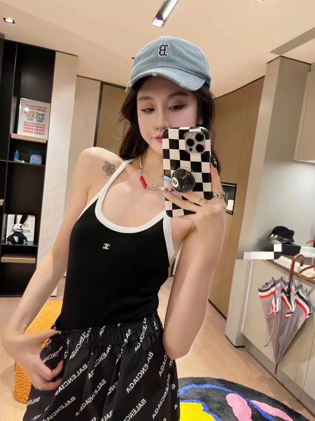 CHANE1 カラーブロックのおしゃれなワンピース水着【50％割引+送料無料】