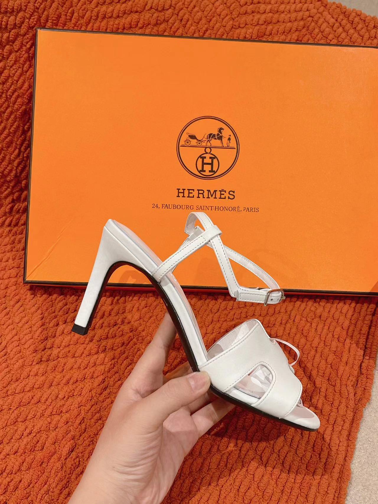 HERME5 高品質シープスキン ハイヒールサンダル【50％割引+送料無料】